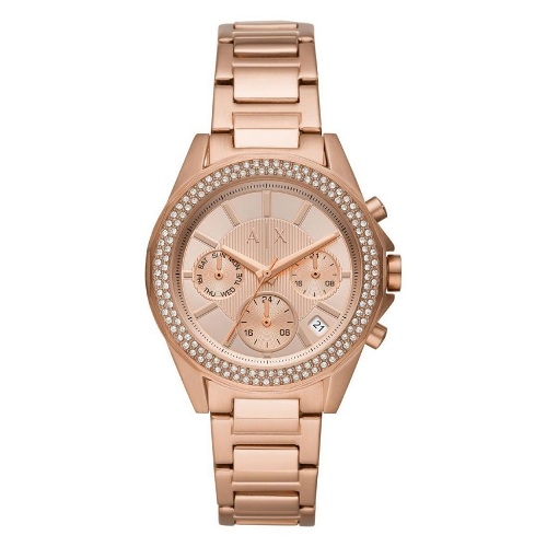 ARMANI EXCHANGE AX5652 WOMEN’S LADY DREXLER MULTIFUNCTION ROSE GOLD-TONE STAINLESS STEEL WATCH - deluxe.com.ng ARMANI EXCHANGE AX5652 WOMEN’S LADY DREXLER MULTIFUNCTION ROSE GOLD-TONE STAINLESS STEEL WATCH