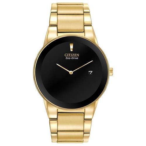 CITIZEN AU1062-56E MEN’S AXIOM BLACK DIAL GOLD BRACELET WATCH CITIZEN AU1062-56E MEN’S AXIOM BLACK DIAL GOLD BRACELET WATCH - Deluxe.com.ng