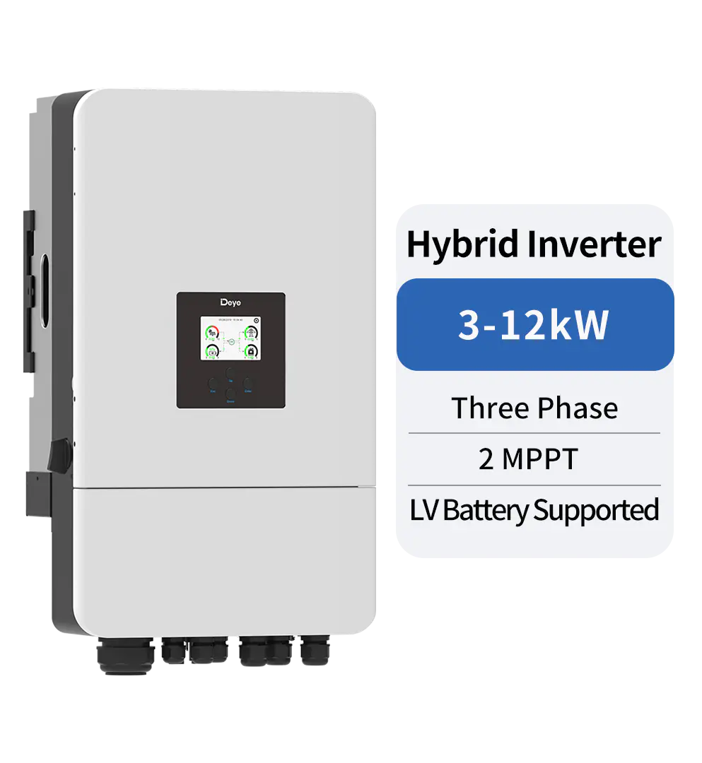 Deye Hybrid Inverter 8kW |LV Battery Supported| (SUN-8K-SG04LP3-EU) - Three Phase
