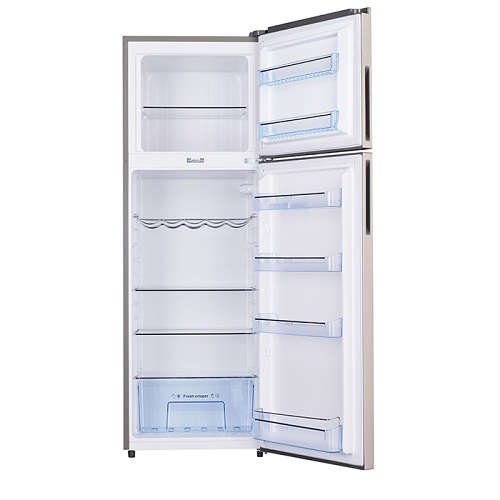 Haier Thermocool Refrigerator 185L Double door HRF-185BLUX R6 Silver Haier Thermocool Refrigerator 185L Double door HRF-185BLUX R6 Silver - deluxe.com.ng