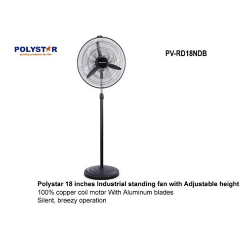 POLYSTAR 18 INCH INDUSTRIAL STANDING FAN | PV-RD18NDB POLYSTAR 18 INCH INDUSTRIAL STANDING FAN | PV-RD18NDB - deluxe.com.ng
