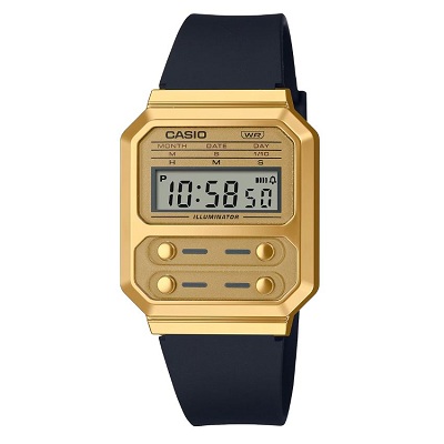 CASIO A100WEFG-9ADF UNISEX DIGITAL GOLD STAINLESS STEEL RETRO WATCH CASIO A100WEFG-9ADF UNISEX DIGITAL GOLD STAINLESS STEEL RETRO WATCH - deluxe.com.ng