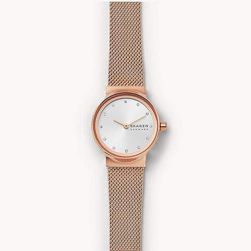 SKAGEN SKW2665 WOMEN’S FREJA ROSE GOLD-TONE STAINLESS STEEL MESH SMALL WATCH - Deluxe.com.ng SKAGEN SKW2665 WOMEN’S FREJA ROSE GOLD-TONE STAINLESS STEEL MESH SMALL WATCH