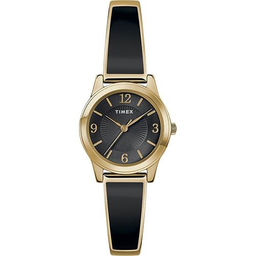 TIMEX T2R929 WOMEN’S GOLD FASHION STRETCH BANGLE 25MM EXPANSION SMALL WATCH - deluxe.com.ng TIMEX T2R929 WOMEN’S GOLD FASHION STRETCH BANGLE 25MM EXPANSION SMALL WATCH