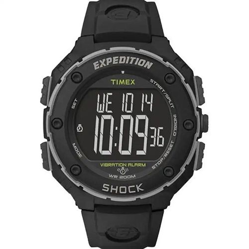 TIMEX T49950 MEN’S EXPEDITION CHRONOGRAPH VIBRATING ALARM RESIN WATCH TIMEX T49950 MEN’S EXPEDITION CHRONOGRAPH VIBRATING ALARM RESIN WATCH