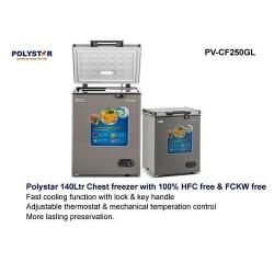   Polystar 140L Chest Freezer | PV-CF250GL - deluxe.com.ng
