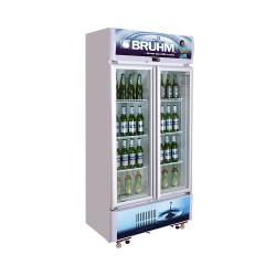 BRUHM 391 LITRES DOUBLE DOOR BEVERAGE COOLER  | BBD-409M - deluxe.com.ng