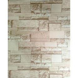 3D CREAM BRICK WALLPAPER WJ206-2 