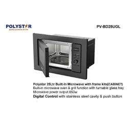   Polystar 25L Built-In Digital Microwave with Frame Kits | PV-BD25UGL - deluxe.com.ng
